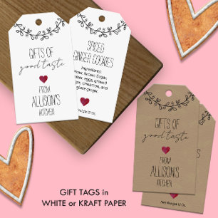🍪 Hand-Lettered Personalised Homemade Treat Gift Tags