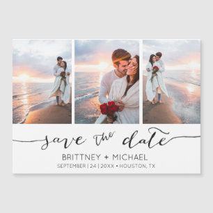 Hand Lettered Photo Collage White