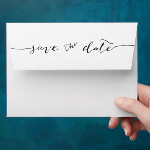Hand-Lettered   Save the Date Envelope