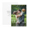Hand Lettered Script Wedding Photo Thank You Card