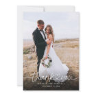 Hand Lettered Script with Heart Photos Wedding