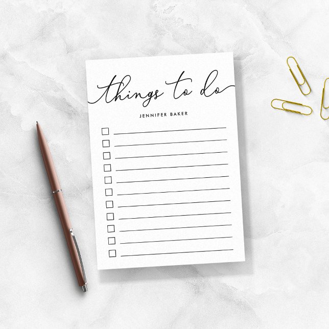 Hand Lettered Things to Do Post-it Notes (Creator Uploaded)