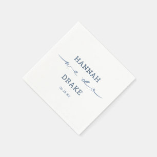 Hand Lettered We Do Script Wedding Napkin