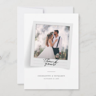 Hand-Lettered Wedding Day Photos Thank You Card