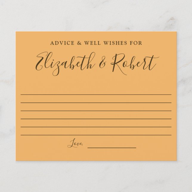 Hand Lettering elegant simple advice well wishes (Front)