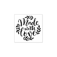Hand Lettering Made With Love Rustic Leaves Wreath