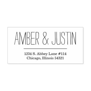 Hand Lettering Self-inking Stamp