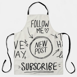 Hand Lettering: Vintage Doodle Set. Apron