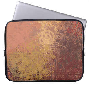 Hand made art. Colourful texture. Modern artwork. Laptop Sleeve