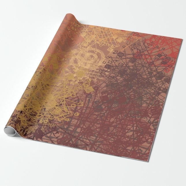 Hand made art. Colourful texture. Modern artwork.  Wrapping Paper (Unrolled)