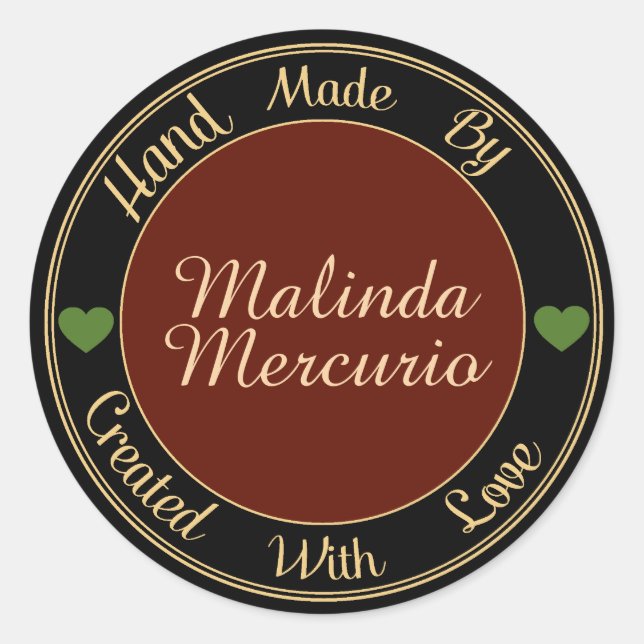 Hand Made By Sticker - SRF (Front)