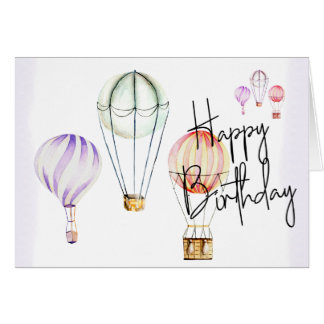 Hand Made Card Balloon - Happy Birthday