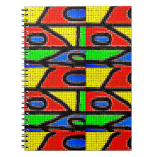 Hand-made mosaic, Painting Barcelona Tilles Notebook