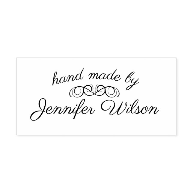 Hand Made | Personalised Self Inking Rubber Stamp (Design)