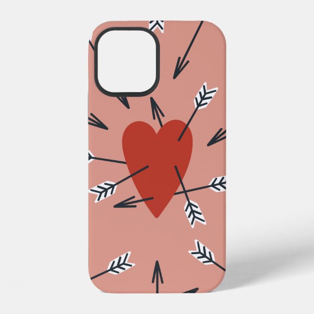 Hand made seamless pattern with flat illustrations iPhone case (Back)