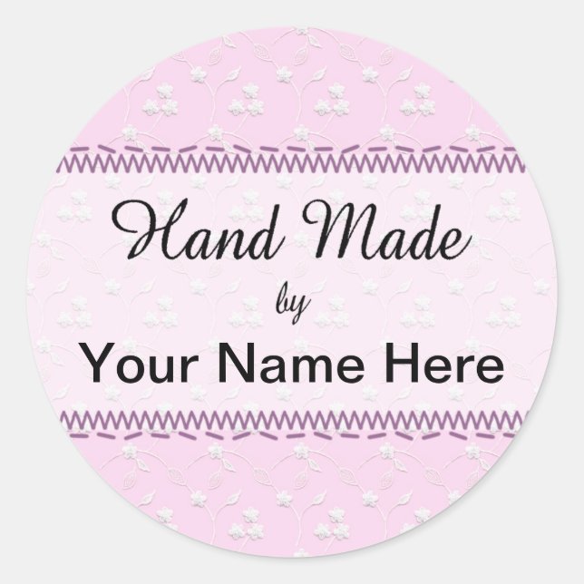 Hand Made Sewing Sticker (Front)