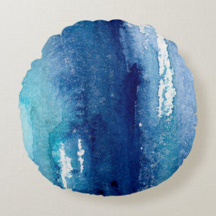 hand made shabby abstract background with watercol round cushion