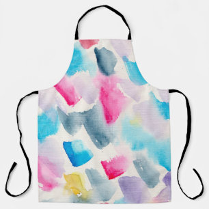 hand made watercolor abstract brush strokes backgr apron