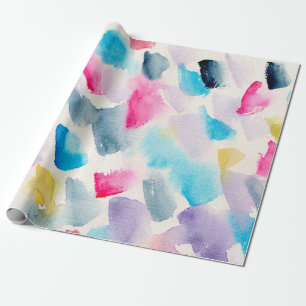 hand made watercolor abstract brush strokes backgr wrapping paper