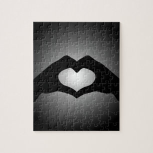 hand making sign Heart Jigsaw Puzzle