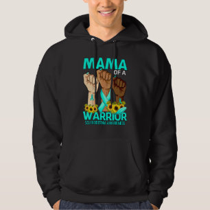 Hand Mama Of A Warrior Scleroderma Awareness Sunfl Hoodie