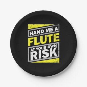 Hand Me A Flute Paper Plate
