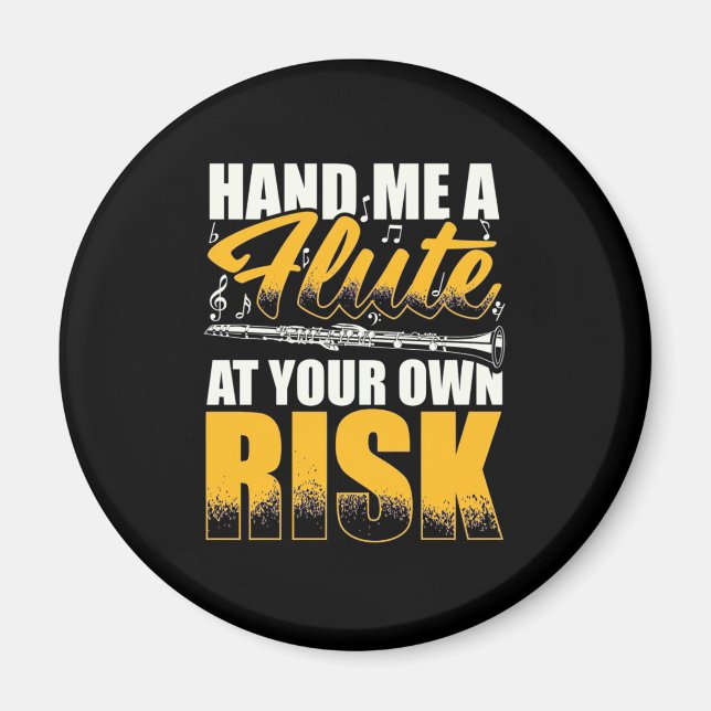 Hand Me Flutes Magnet (Front)