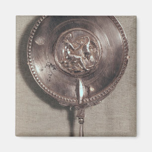 Hand mirror depicting Leda and the swan Magnet