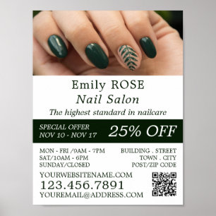 Hand Model, Nail Technician, Nail Salon Advert Poster
