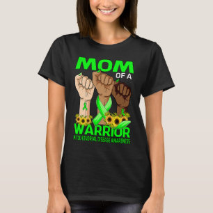 Hand Mom Of A Warrior Mitochondrial Disease Awaren T-Shirt