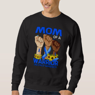 Hand Mum Of A Warrior Erb's Palsy Awareness Sunflo Sweatshirt