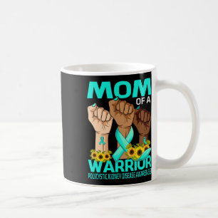 Hand Mum Of A Warrior Polycystic Kidney Disease Coffee Mug