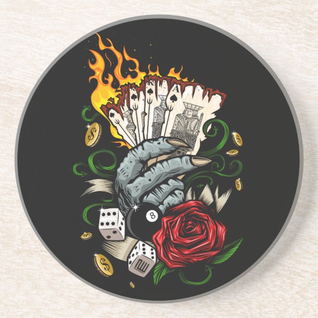 Hand Of Cards Coaster (Front)