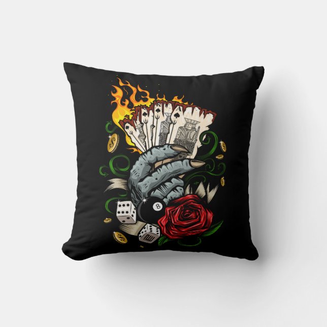 Hand Of Cards Cushion (Front)
