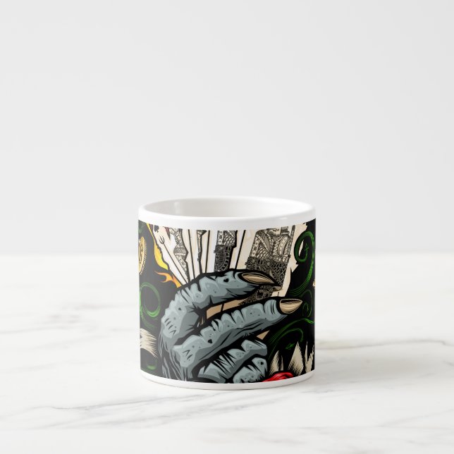 Hand Of Cards Espresso Cup (Front)