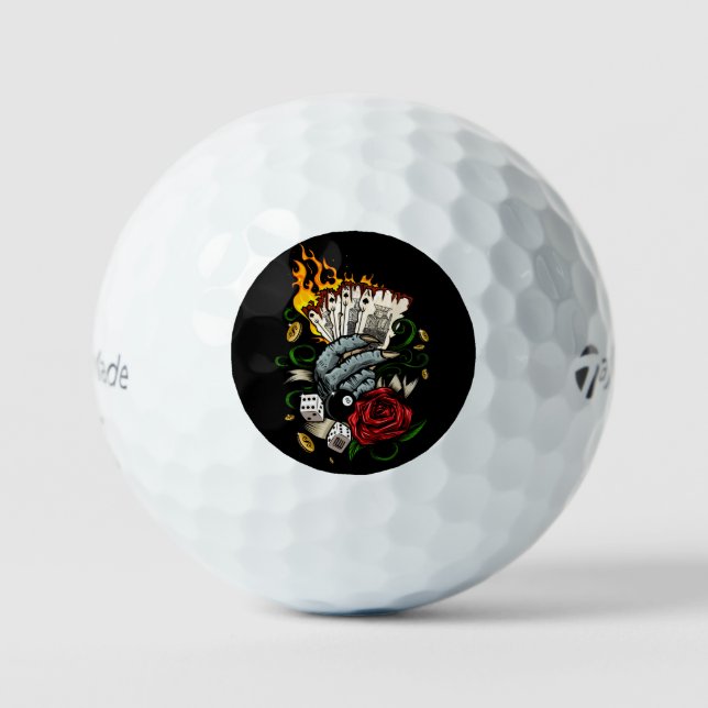 Hand Of Cards Golf Balls (Front)