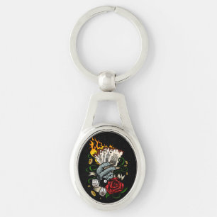 Hand Of Cards Key Ring