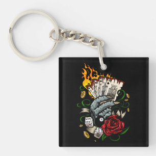 Hand Of Cards Key Ring