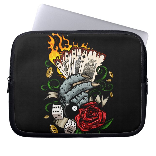 Hand Of Cards Laptop Sleeve (Front)