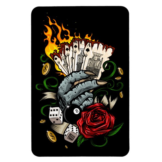 Hand Of Cards Magnet (Vertical)