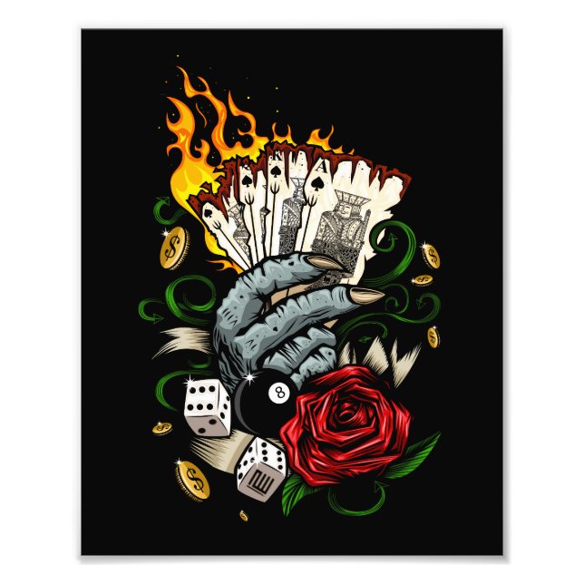 Hand Of Cards Photo Print (Front)