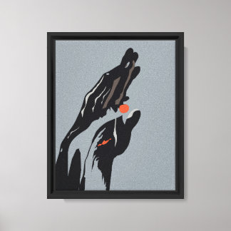 Hand of Creation – Minimalist Symbolic Art Canvas Print