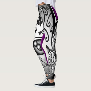 Hand of Creation "Purple Rain"  Leggings