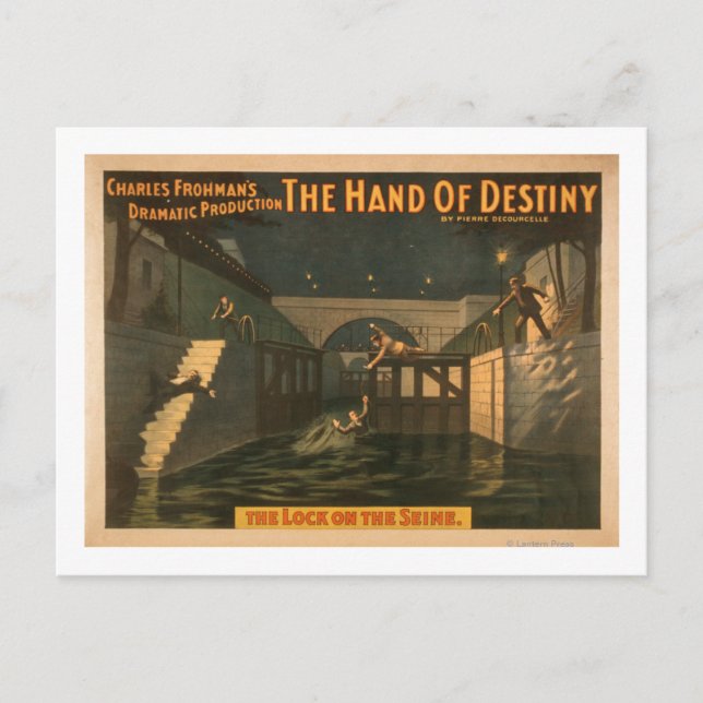 Hand of Destiny "The Lock on the Seine River" Postcard (Front)