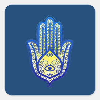 Hand of Fatima Square Sticker