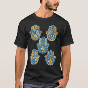 Hand of Hamsa Eye Religion Hinduism Fatima Arabic T-Shirt
