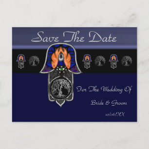Hand of Hamsa feat: Tree of Life 2 (Save The Date) Announcement Postcard