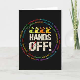 Hand Off My Social Security And Medicare Protest 2 Card