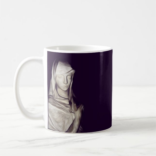 hand on heart coffee mug (Left)