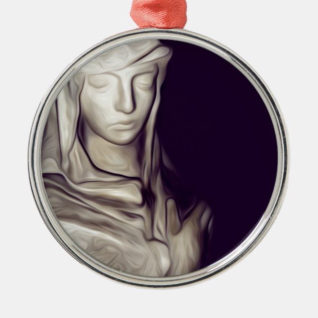 hand on heart metal tree decoration (Front)